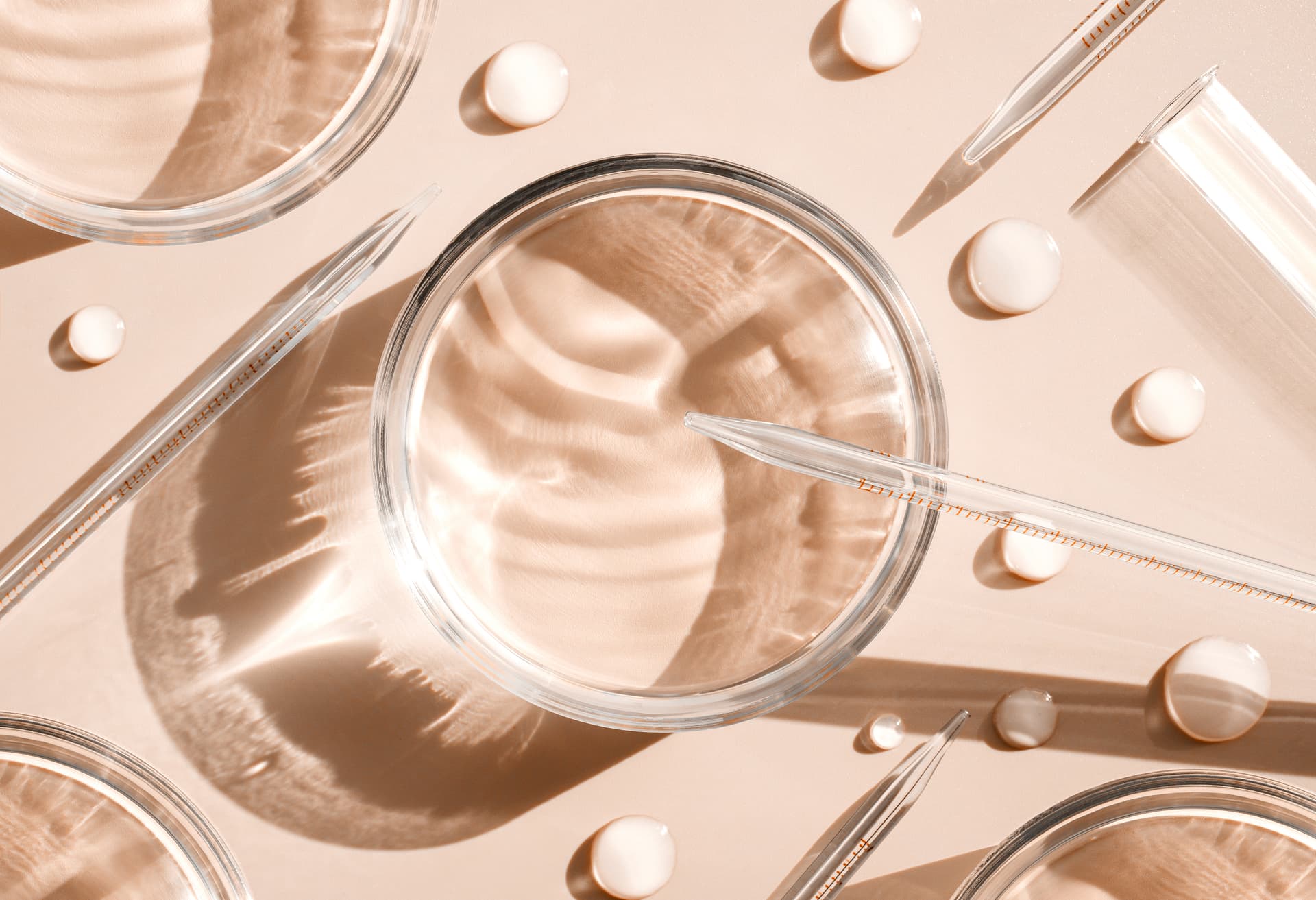 High-end skincare product bottle with minimalist design